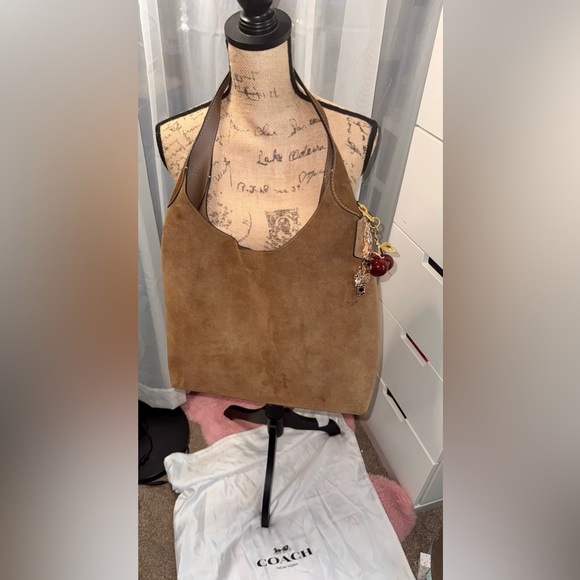 Coach Handbags - Coach Brooklyn 39 Suede Shoulder Bag